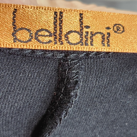 Belldini Black Long Sleeves w/ Gold Grommet Accents Top Size Medium - Picture 6 of 9